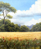 Delightful Vintage mid C20th Oil on Canvas - Rural Landscape "The Field Gate" SOLD