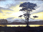 Beautiful Vintage mid C20th Oil on Canvas - Moonlit River Landscape - John C Moore SOLD