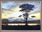 Beautiful Vintage mid C20th Oil on Canvas - Moonlit River Landscape - John C Moore SOLD