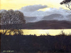 Beautiful Vintage mid C20th Oil on Canvas - Moonlit River Landscape - John C Moore SOLD