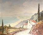 Superb Early C20th Italian School Oil on Canvas - Extensive Lake Scene - Muller SOLD