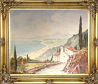 Superb Early C20th Italian School Oil on Canvas - Extensive Lake Scene - Muller SOLD