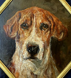 Fine Early C20th English School Oil on Panel of a Foxhound (Head Study) SOLD