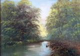 Delightful Mid C20th Vintage Oil on Board - Rural River Landscape - James Muir Gilbert SOLD