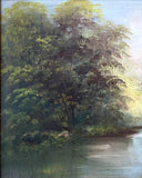 Delightful Mid C20th Vintage Oil on Board - Rural River Landscape - James Muir Gilbert SOLD