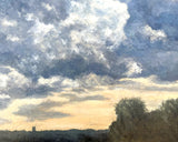 Exquisite Vintage Mid C20th Oil on Canvas Board - Twilight Landscape - circ Edward Seago  SOLD