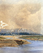 Excellent Early C19th Victorian Watercolour -Fisherfolk on the Beach- David Cox Jnr 1841 SOLD