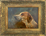 Superb Vintage C20th Oil on Board Study of a Hound - Jameson SOLD