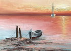 A Fine Vintage Mid C20th Oil on Canvas - Shipping at at Twilight