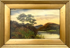 Fine Victorian Oil on Panel - Scottish Loch - William Hall (1812-1880) SOLD