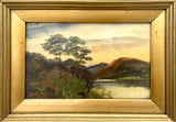 Fine Victorian Oil on Panel - Scottish Loch - William Hall (1812-1880) SOLD