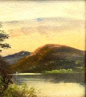 Fine Victorian Oil on Panel - Scottish Loch - William Hall (1812-1880) SOLD