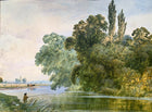 Fine C19th Victorian Watercolour - Boy Fishing in a Rural Landscape - William Wilde (1826-1901) SOLD
