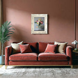 Delightful Oleograph on Canvas Still Life of Pink & White Peonies in a Glass Vase