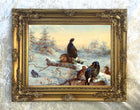 Black Game in Winter  - Fine Lithograph on Canvas after Thorburn