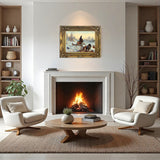 Black Game in Winter  - Fine Lithograph on Canvas after Thorburn