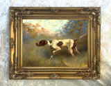 Fine Lithograph on Canvas of an English Pointer - "On Point"