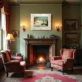 Stunning Oleograph on Canvas "The Balloon Seller" after Potthast