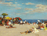 Stunning Oleograph on Canvas "A Sunny Day"