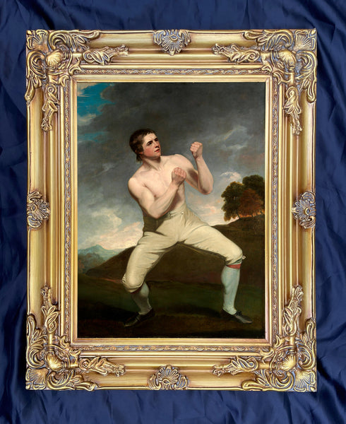 Fine Ornate Gilt Framed Lithograph of Richard Humphreys the Boxer