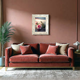 Exquisite Oleograph on Canvas Still Life of a  Pink Rose "On the Beach"