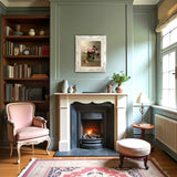 Exquisite Still Life Oleograph on Canvas - Purple & Pink Roses in a Vase