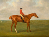 Fine Oleograph on Canvas of the Racehorse Eclipse with Jack Oakley Up