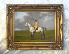 Fine Oleograph on Canvas of the Racehorse Gimcrack with Jockey Up