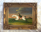 Fine Oleograph on Canvas of Mr. Mitchells Grey Hunter aft. Francis Sartorius
