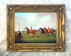 Oleograph on Canvas of The Start at Newmarket aft. Sartorius