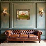 Fine Oleograph on Canvas of the Racehorse Eclipse with Jack Oakley Up