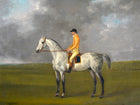 Fine Oleograph on Canvas of the Racehorse Gimcrack with Jockey Up