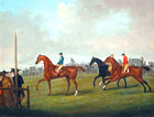 Oleograph on Canvas of The Start at Newmarket aft. Sartorius