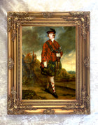 Large Gilt Framed Oleograph - Earl of Dunmore
