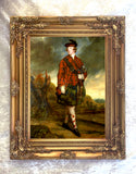 Large Gilt Framed Oleograph - Earl of Dunmore