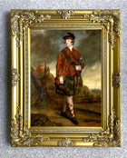 Large Gilt Framed Oleograph - Earl of Dunmore