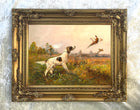 Fine Oleograph on Canvas - English Setter "The Pheasant Hunt"