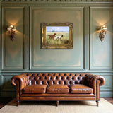 Fine Lithograph on Canvas - Pointer & Setter in a Landscape