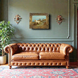 Gilt Framed Oleograph of Working English Setters in the Field aft.Thomas Blinks