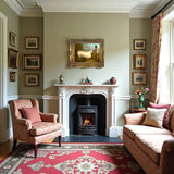 Fine Oleograph on Canvas Portrait of a Prize Sheep & Farmer in a Landscape