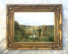 Fine Gilt Framed Oleograph "The Shoot"
