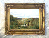 Fine Gilt Framed Oleograph "The Shoot"