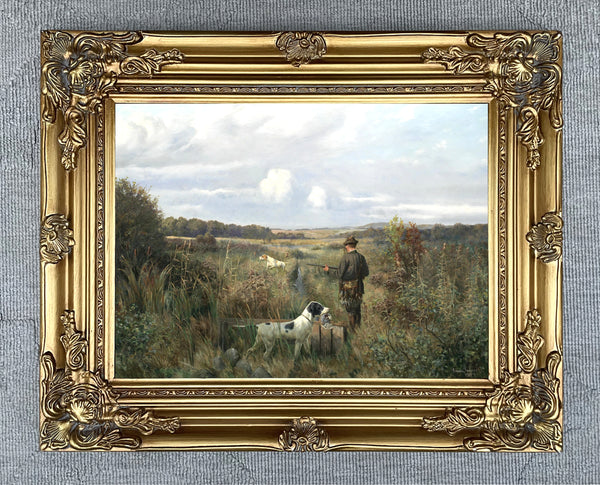 Fine Gilt Framed Oleograph "The Shoot"