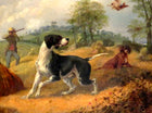 Gilt Framed Oleograph of a Shooting Party