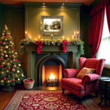 Fine Oleograph on Canvas of a Traveller by a Wintry Cottage