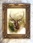 Fine Oleograph of a Stag after the original by Edwin Landseer