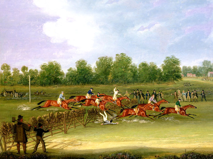 Fine Oleograph on Canvas - The St.Albans Tally-Ho Stakes 1834