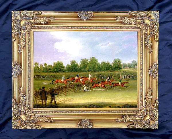 Fine Oleograph on Canvas - The St.Albans Tally-Ho Stakes 1834