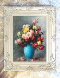 Exquisite Oleograph on Canvas - Bouquet of Flowers