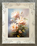 Exquisite Still Life Oleograph on Canvas - A Beautiful Floral Spray